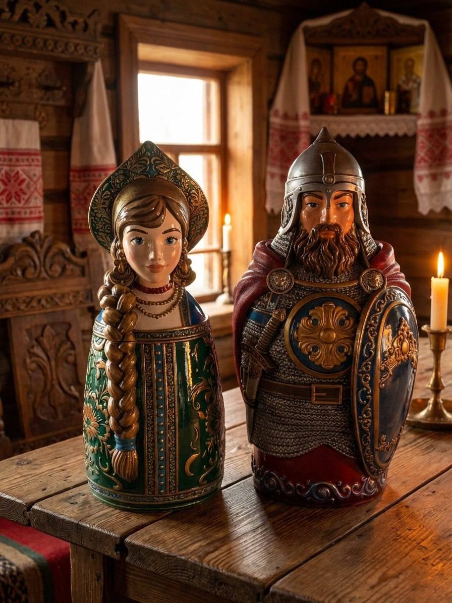 Форма «Шкатулка Дивная Девица макси» С открытыми глазами