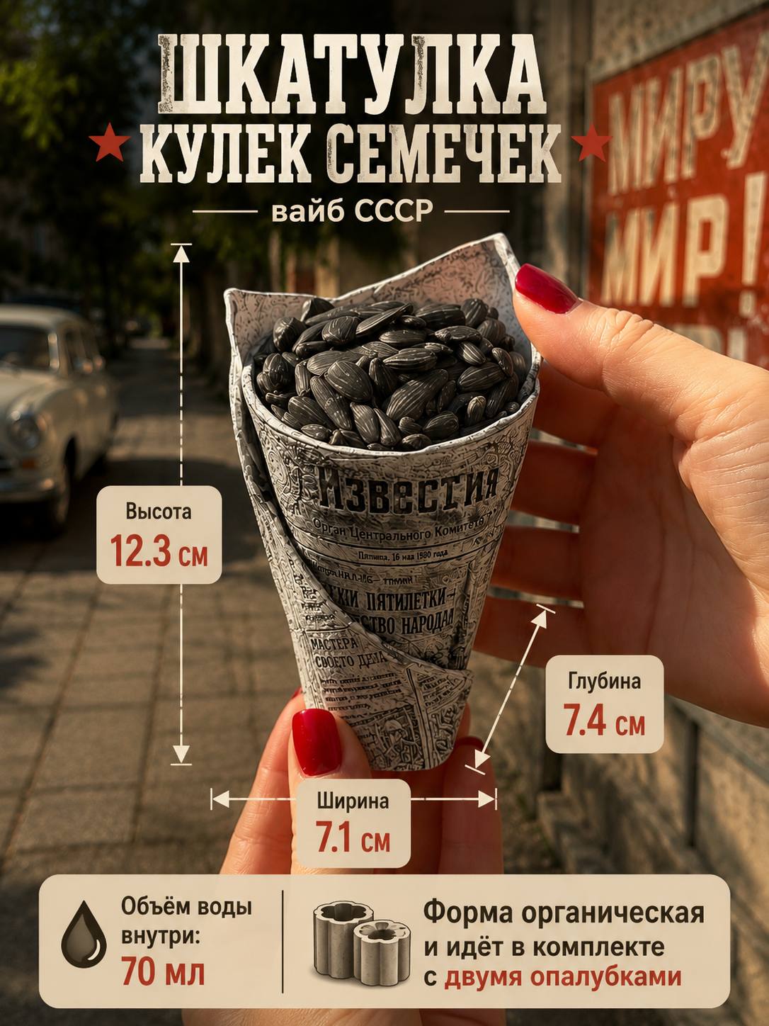 Форма «Шкатулка Кулек Семечек»