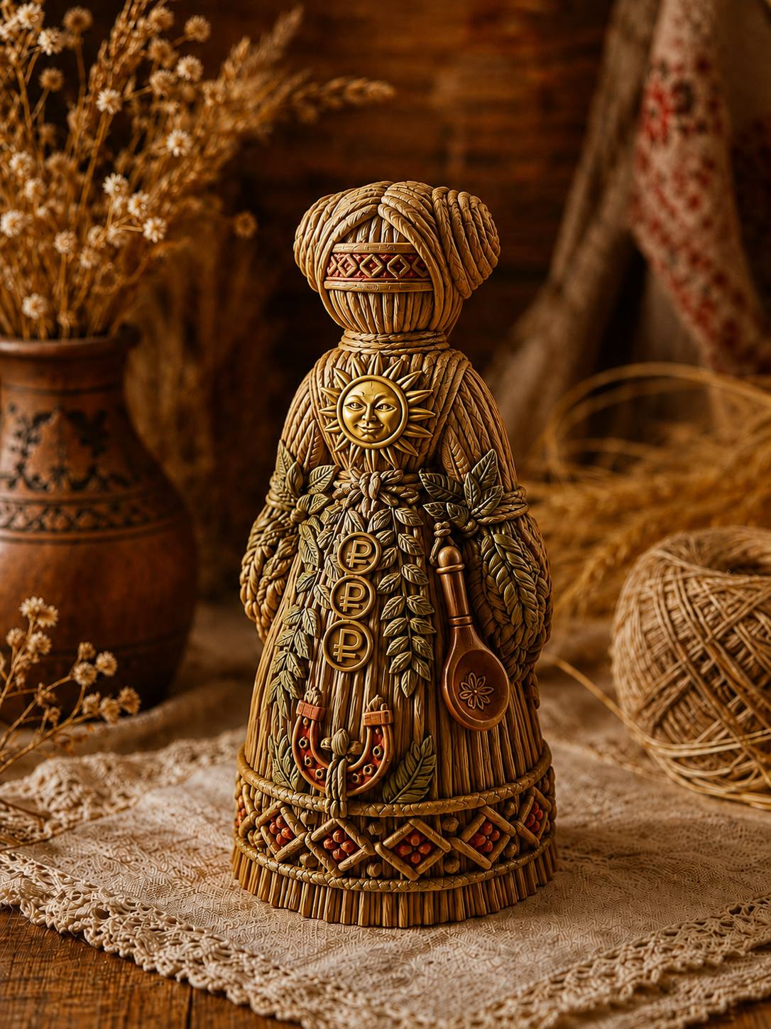 Форма «Соломенная Кукла Денежная» под гипс